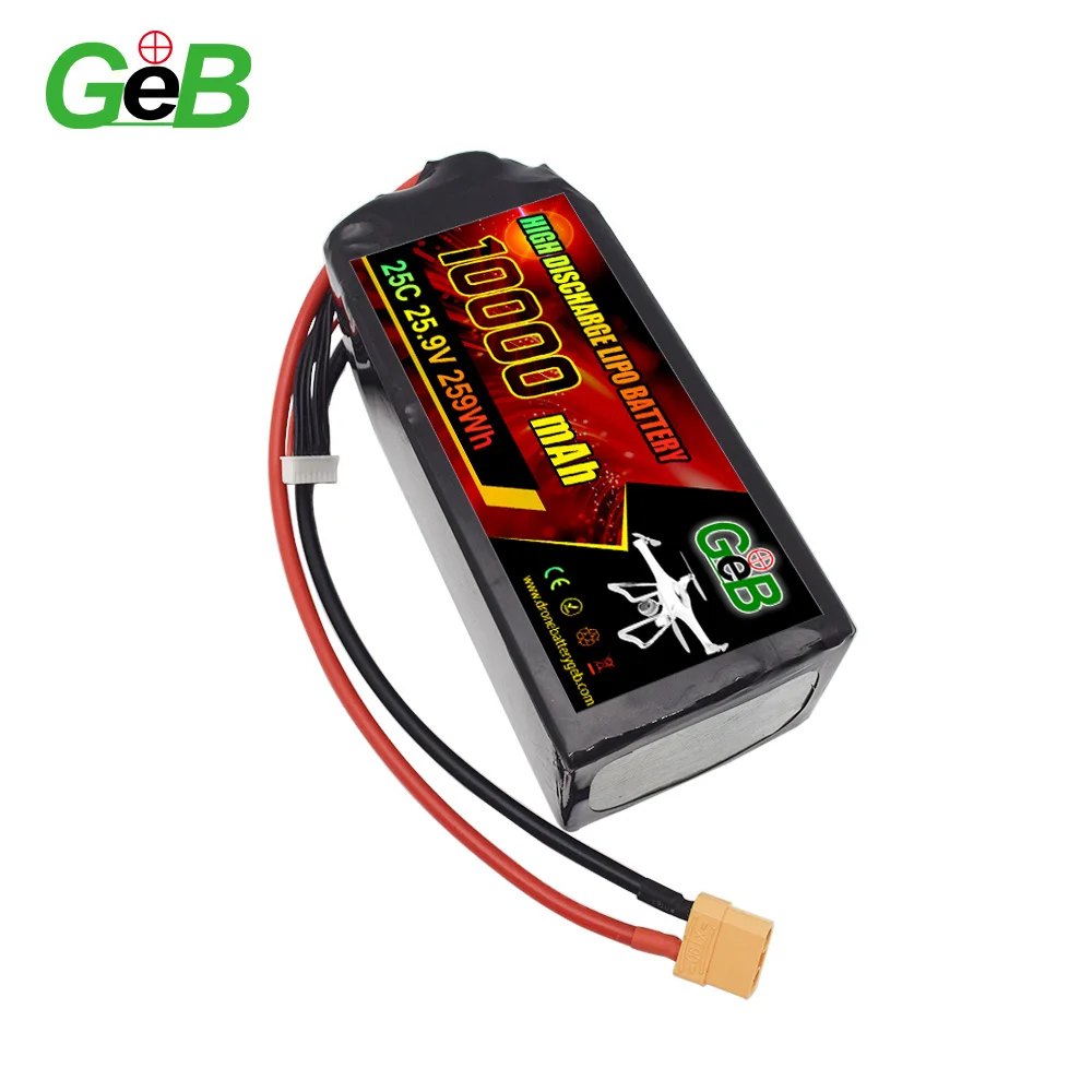 Giá xuất xưởng 25,9V 10000mAh 25C 7S Pin Lipo có thể sạc lại Dung lượng cao 10000 Mah Pin Lipo tốc độ xả cao