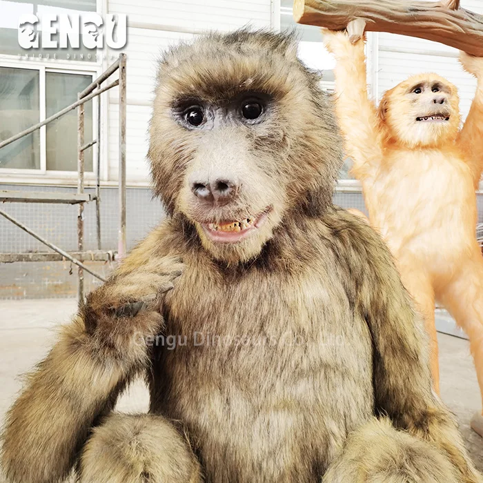 Realistic Animatronic Animals Handmade Monkey Models