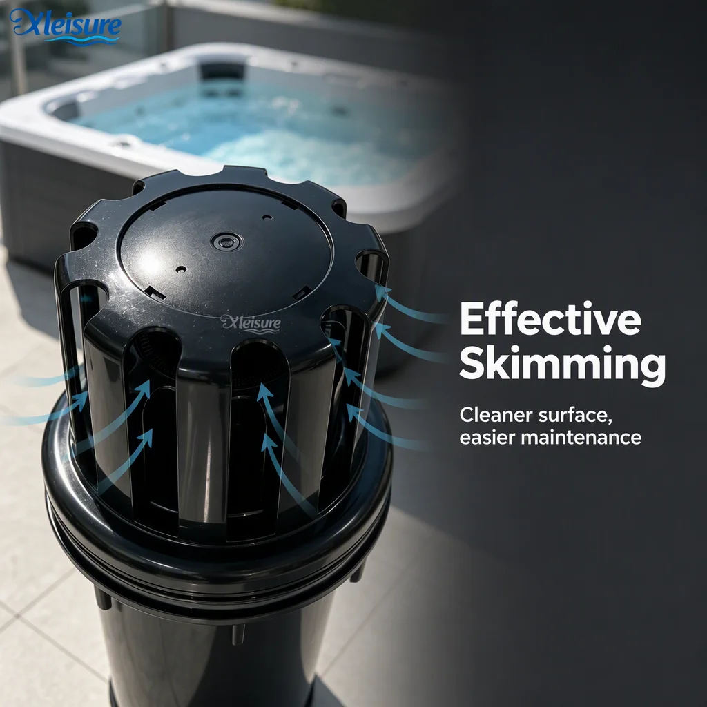 L-2125A ABS Material Hot Tub Spa Skimmer Water Surface Filter Basket Debris Collector Replacement for Spa Pool Factory