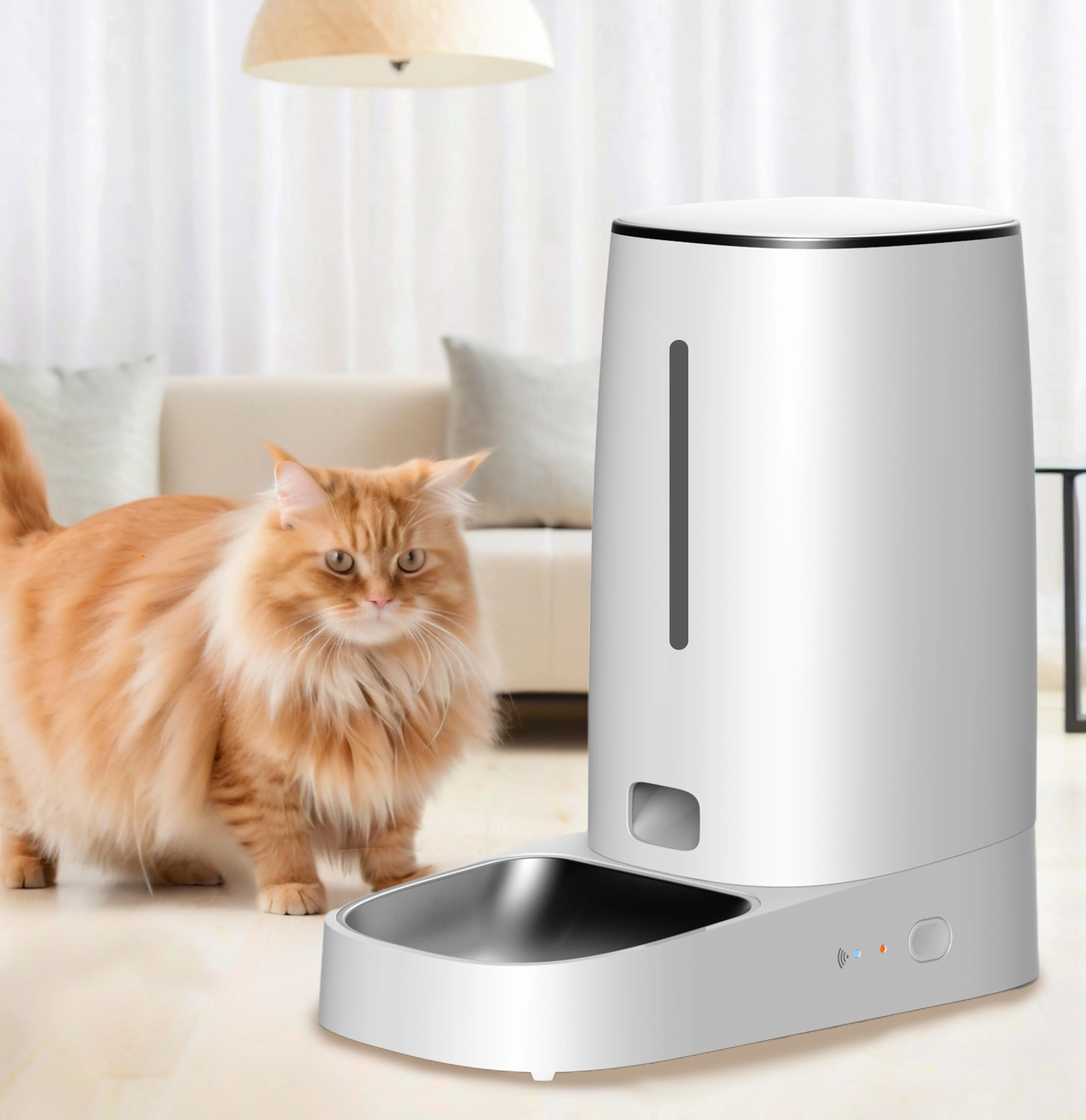 Perfection Smart 4L Pet Feeder with Remote WIFI Control for Small Dogs and Cats, Automatic Feeding Machine