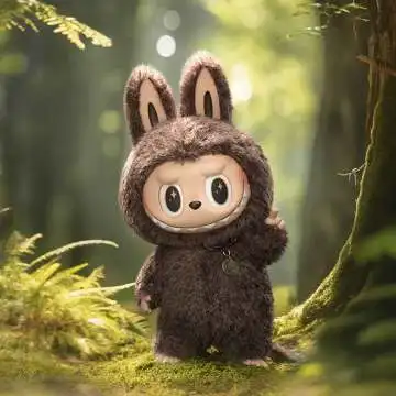 【海外限定】ZIMOMO LABUBU ぬいぐるみグレー 残2体 グレー＆ブルー ぬいぐるみ キーホルダー Labubu ZIMOMO