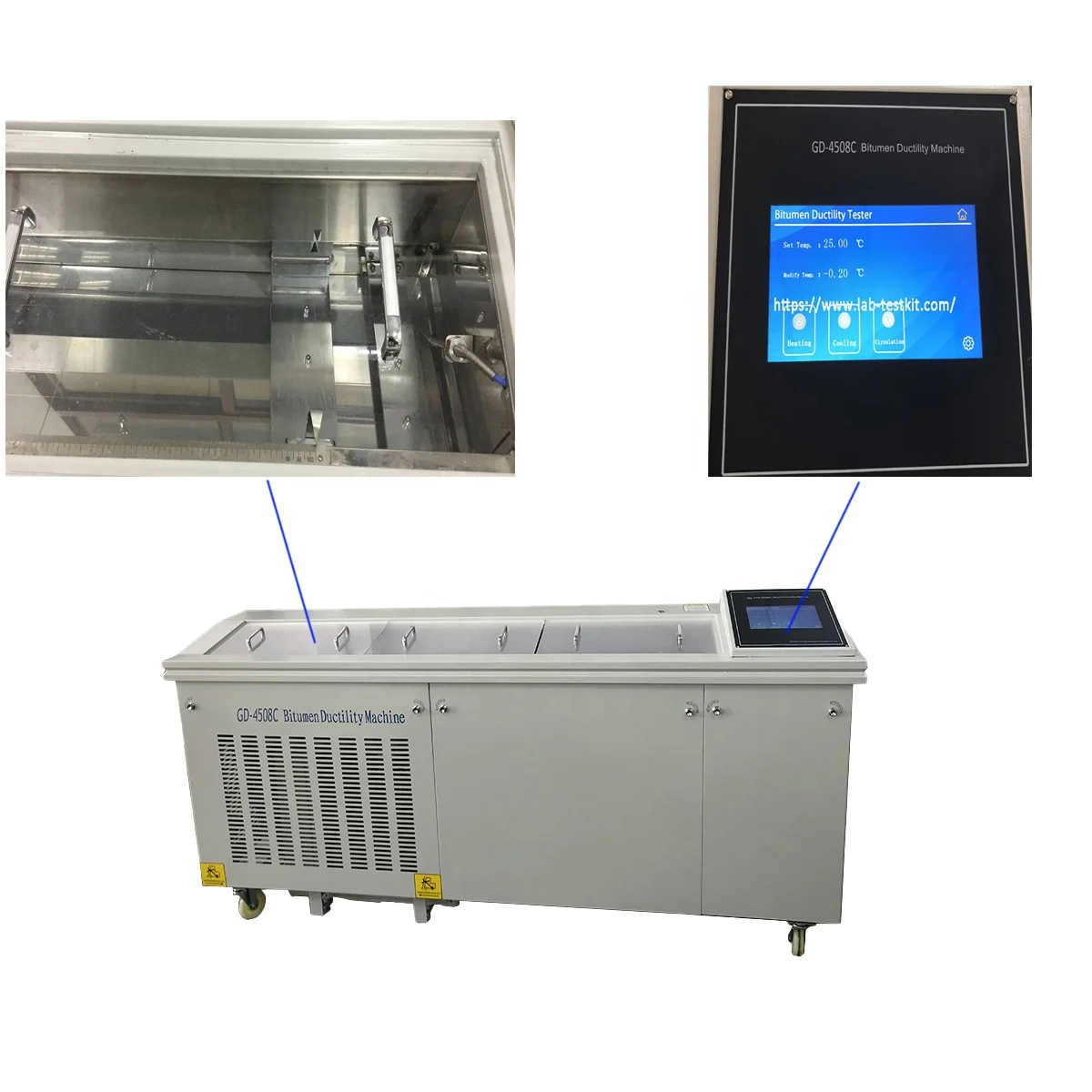 ASTM D113 Automatic Ductility Testing Apparatus for Bituminous Materials