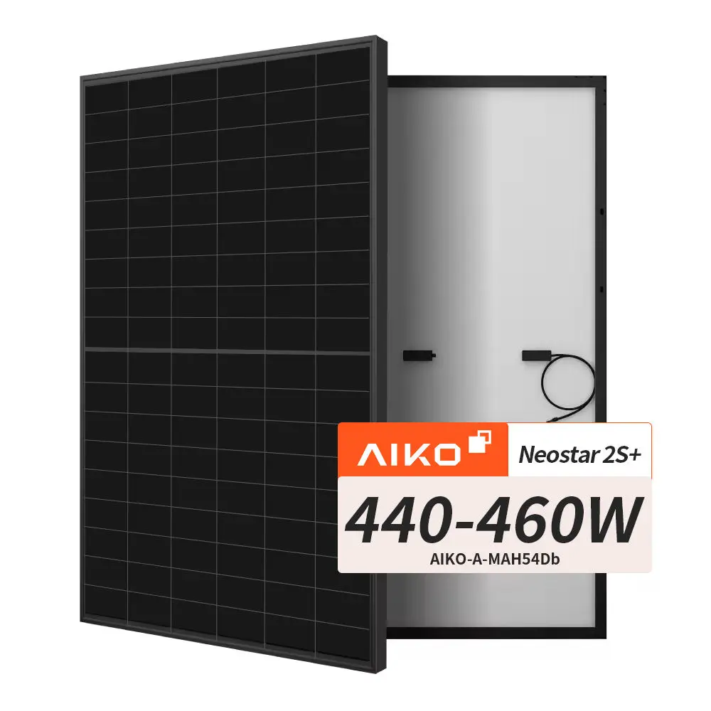 AIKO Neostar 2S+ A460-MAH54Db Solarmodul 460W Full Black - Glas-Glas N-Typ ABC-Technologie