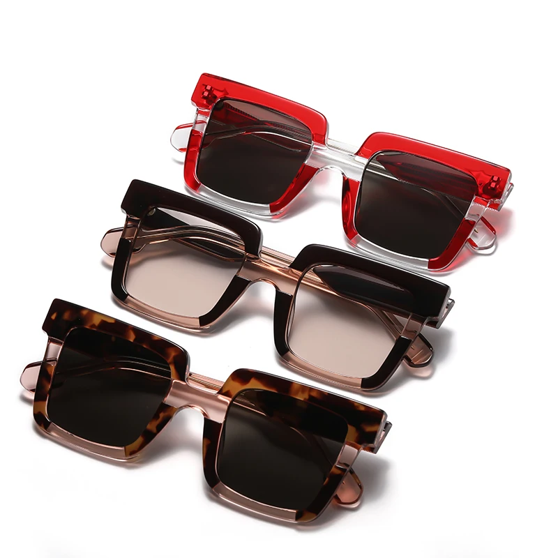 High Quality Sunglasses Manufacturer Small Orders Trendy Fashion Designer square Sunglasses