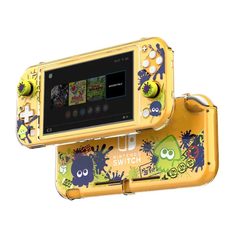 DATA FROG Transparent Crystal Shell Cover for Nintendo Switch Lite