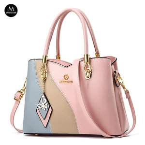 Minissimi New Trendy Waterproof PU Colorful Bolso De Mano Simple Style Logo Printed Womens Bags Ladies Bag Handbags