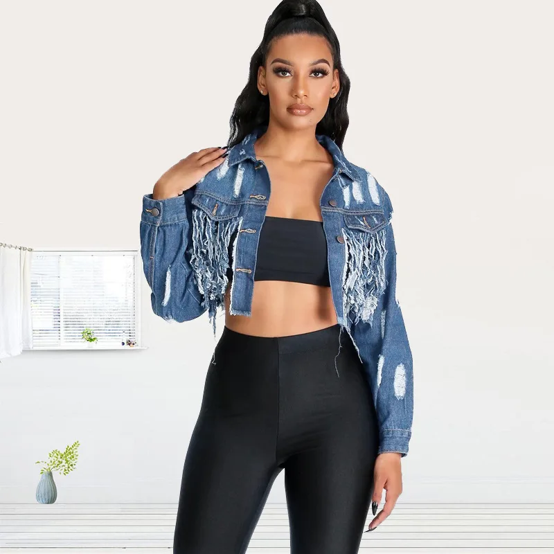 2020 Spring Oversize Denim Jacket Coats 