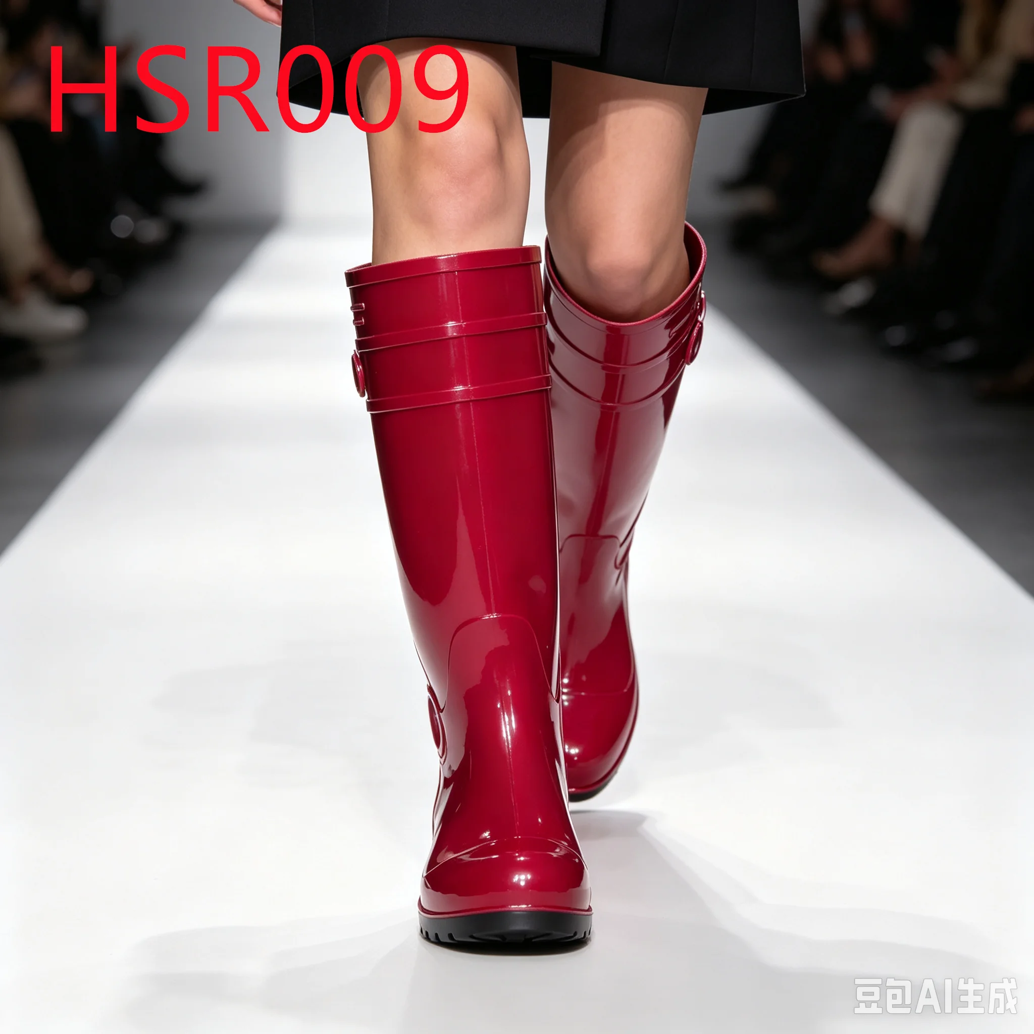 HY,Garden Irrigation Easy-wash SRC Standard Hua Singh Rain Boots Bright Red/yellow/black/white PVC Garden Boots in Congo HSR009