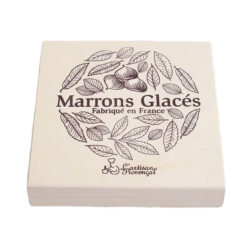 Дешевая деревянная подарочная коробка шоколада с крышкой-подарочная конфет твердой древесины-