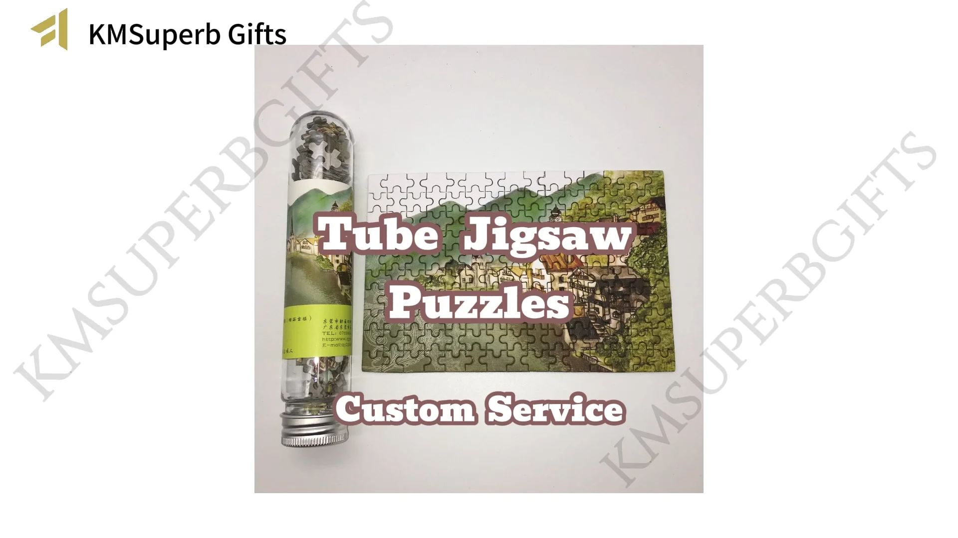 Custom Tube Jigsaw Puzzles Paper Educational 150pcs Children Adult Toy ...