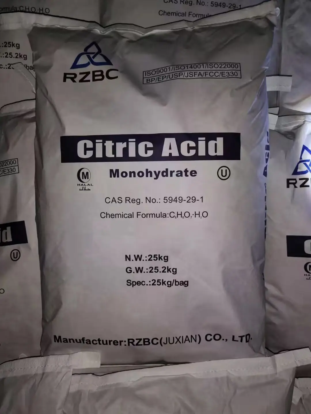 Low Price Food Grade Acidity Regulators Powder Citric Acid Monohydrate