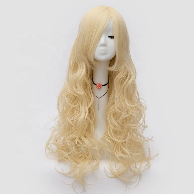 卸売Shugoキャラアニメ80cmロングカーリーベージュマシローリラ
