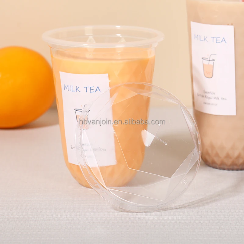 Split Cup Bubble Tea Cup Plastic Cup Hard Plastic Share Injection ...