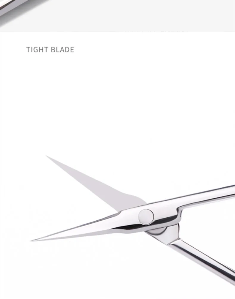 product original factory professional curved tip dead skin remover cuticle nail scissors-7