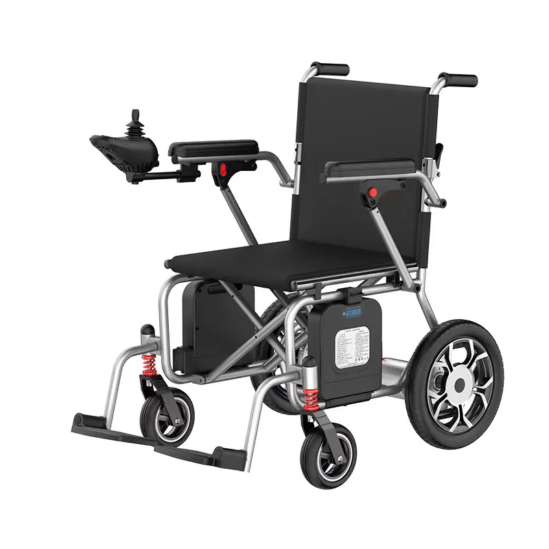 22kg aluminium alloy portable wheelchair Light weight wheelchair Electric Wheelchair lightweight foldable for disabled-BZ-JY02