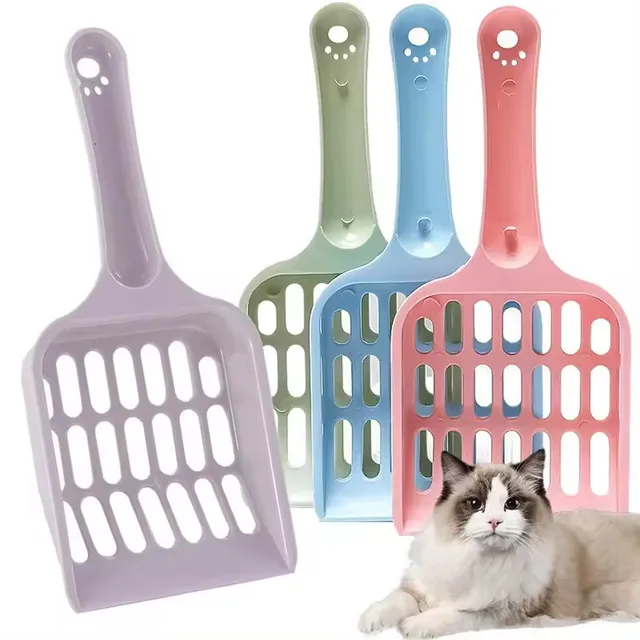 Amaz Hot Selling Plastic Cat Litter Shovels Pet Cleaning Scoops