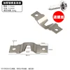 Barra horizontal de plata 1.0 con 2 cuentas Ruth.
