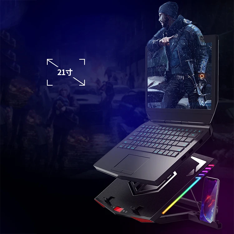 Охлаждающая подставка для ноутбука 2 USB игровой охладитель Лидер