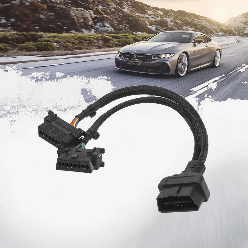 Custom Cables OBD OBD2 J1962 16-P Male Female Cable  Diagnostic Wiring Harness for Car