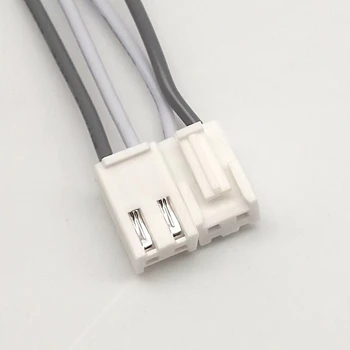 VH3.96 2Pin single head 18AWG white gray wire, wire length 100mm, the other end is dipped in tin 3mm