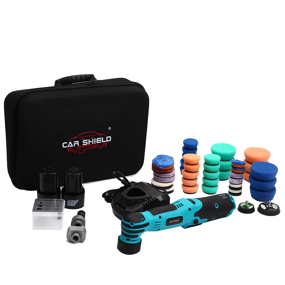 Автомобильный щит 2 в 1 беспроводной 2/2 дюймов мини-Nano полировщик автомобиля орбитальный вращающийся полировальный станок двойного действия для деталей