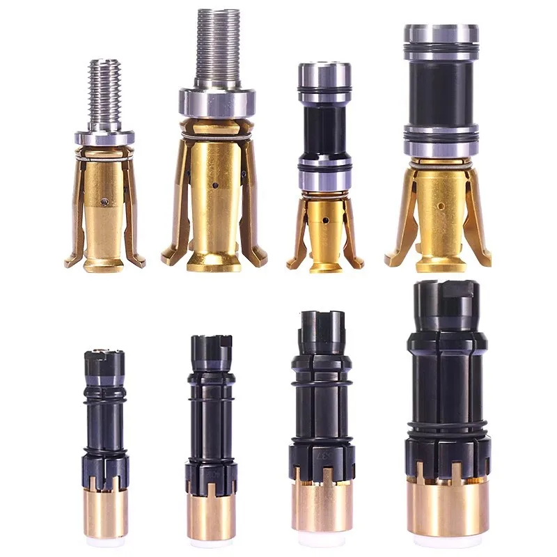 TEBAKCNC Milling Machine Tool Spindle 4-Petal Clamp External Pull Claw HSK63 Spindle  Outer Screw Outer Pull