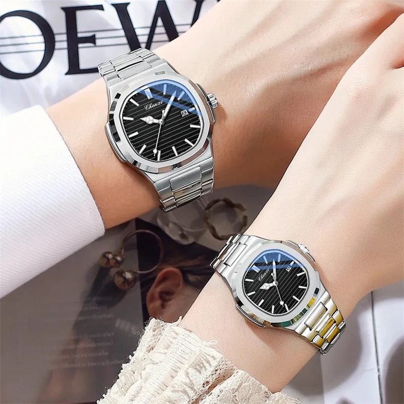 CHENXI Orologi Casual Alla Moda Per Donna Orologio Al Quarzo Di Marca Di Lusso Superiore Orologio Elegante Da Donna Orologio Da Polso In Acciaio Inossidabile - Foto 7