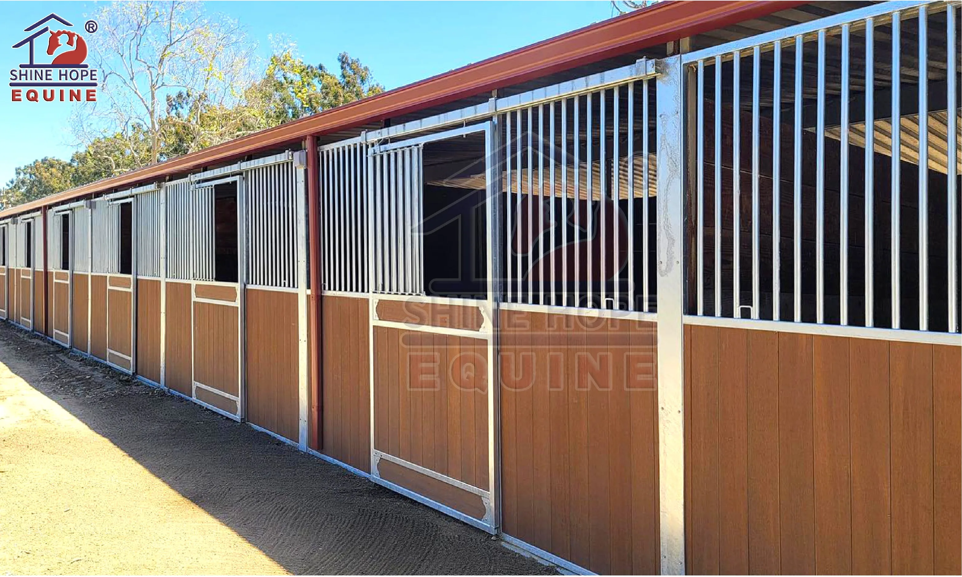 Farm Riding Bamboo Steel Frame Only Priefert Horse Stalls Kits - Buy ...