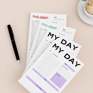 Customized Premium 50 Sheet Weekly Task Planner Memo Pad Do-List & Gifting Checklist with Corporate Logo Printing