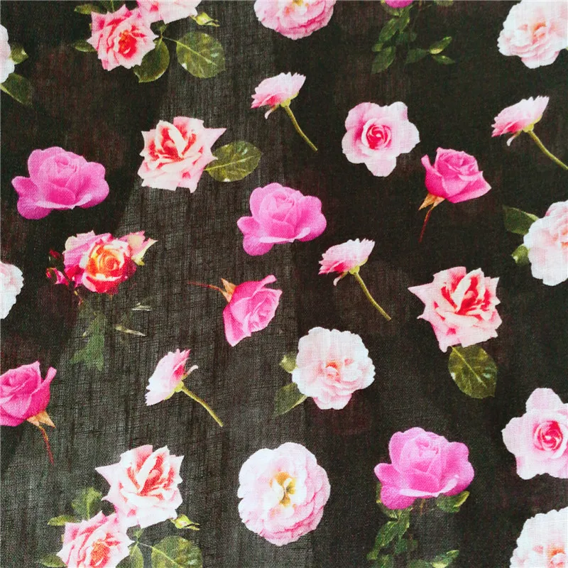 OEM индивидуальный дизайн цифровая печать 100% льняная ткань для одежды