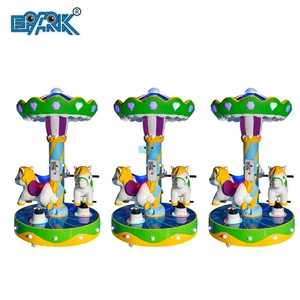 China's Indoor/Outdoor 3-Player Merry-Go-Round Carousel Swing Machine for Amusement Parks