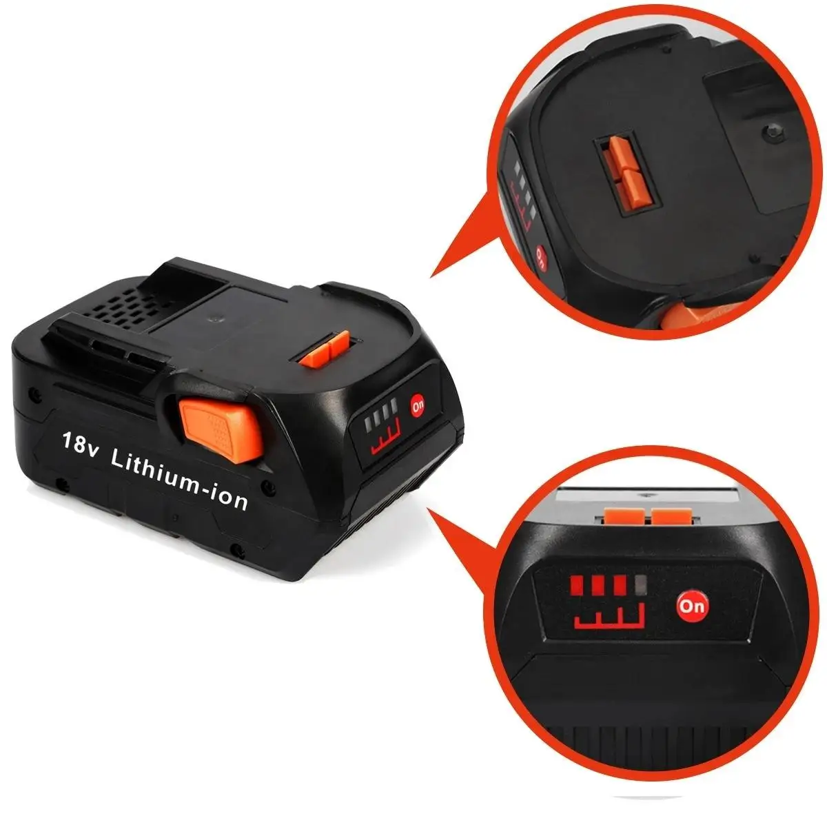 Power Tool Li-ion Battery Packs for Aegs 18650 Cells Battery for Ridgids Cordless Drills 18 V AC840089