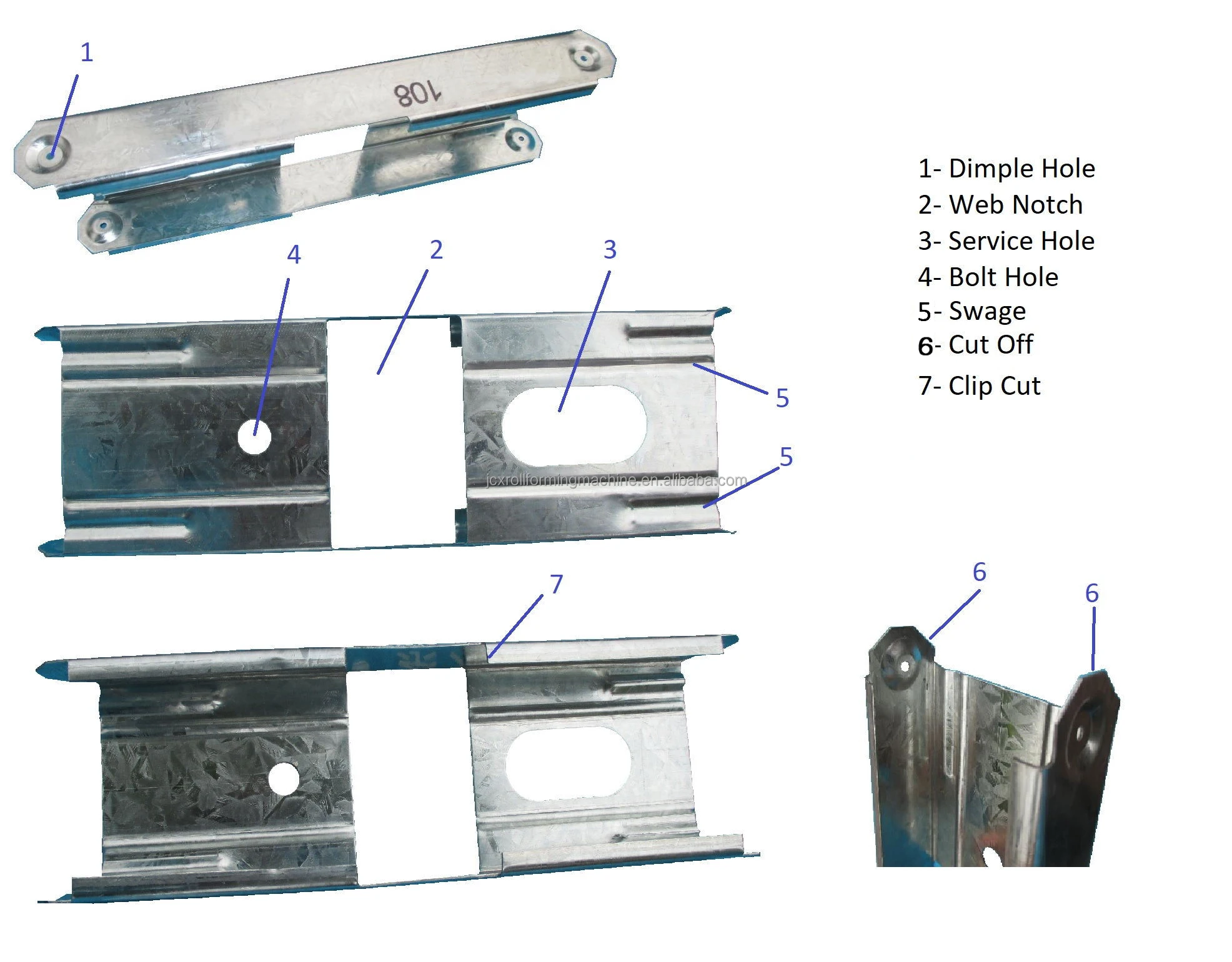 Automatic C89 LGSF Light Gauge Steel Channel Profile Frame