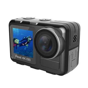 New Real 4K Body Waterproof Action Camera Wifi Sports Diving Cam Anti Shake with Dual Screen
