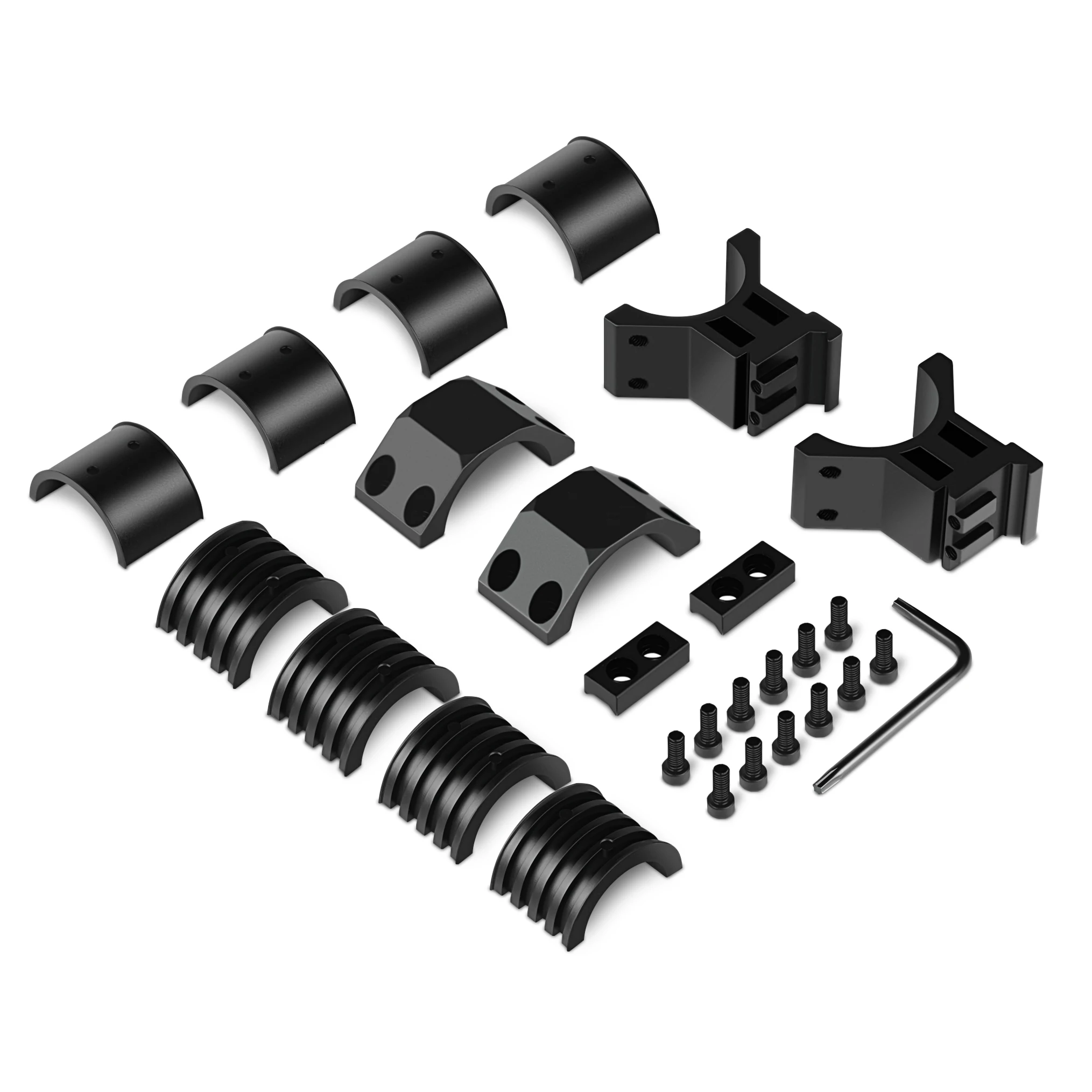 3-in-1 Scope Ring Compatible with 25.4/30/34mm Tube Sizes 40mm Scope Mount for Hunting Accessories