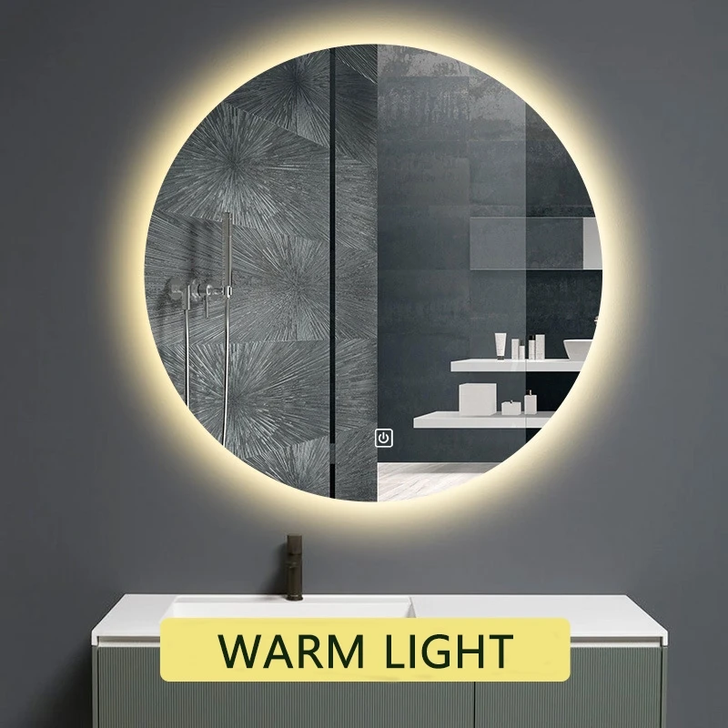 product multi scene smart bathroom mirror led bathroom mirror modern touch sensor mirror for various bathroom space-1