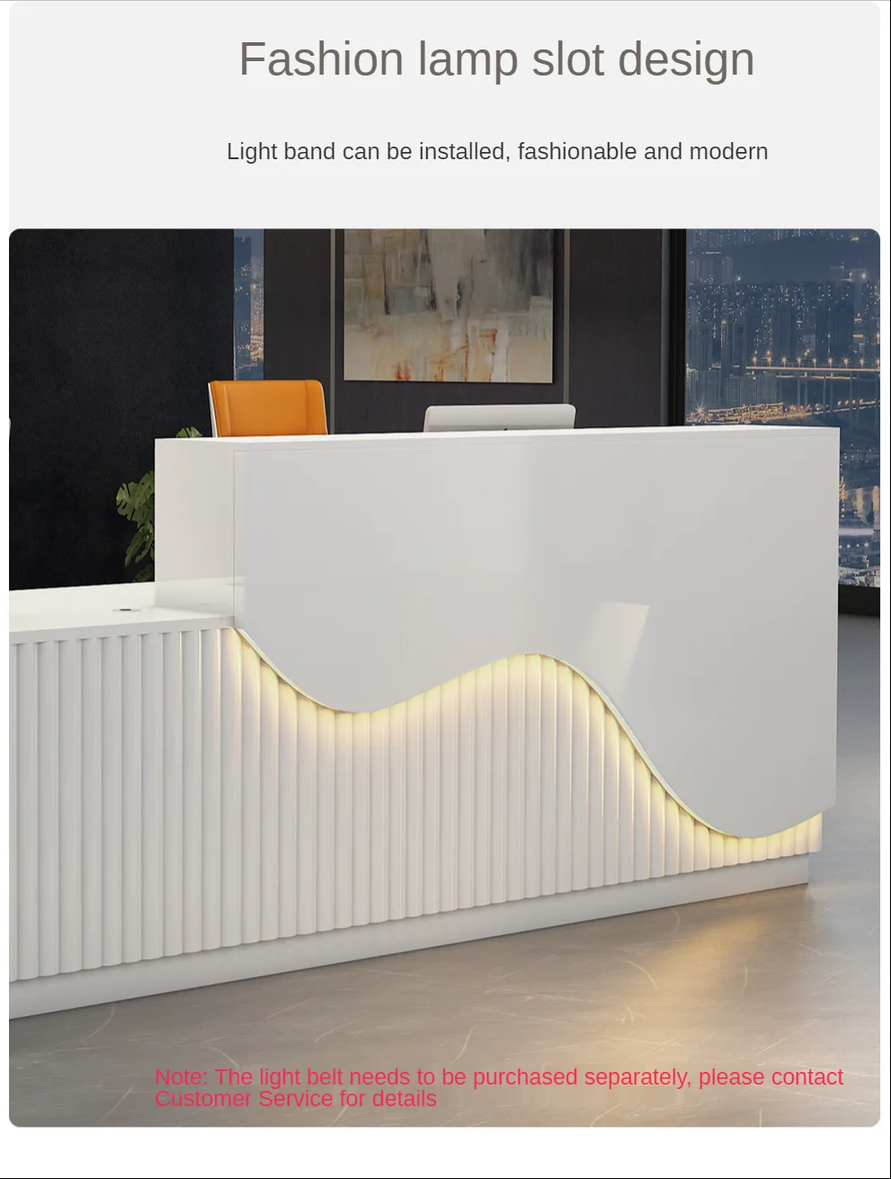 Qtz30 Modern Front Office Reception Desks Fashion Design Hotel Beauty