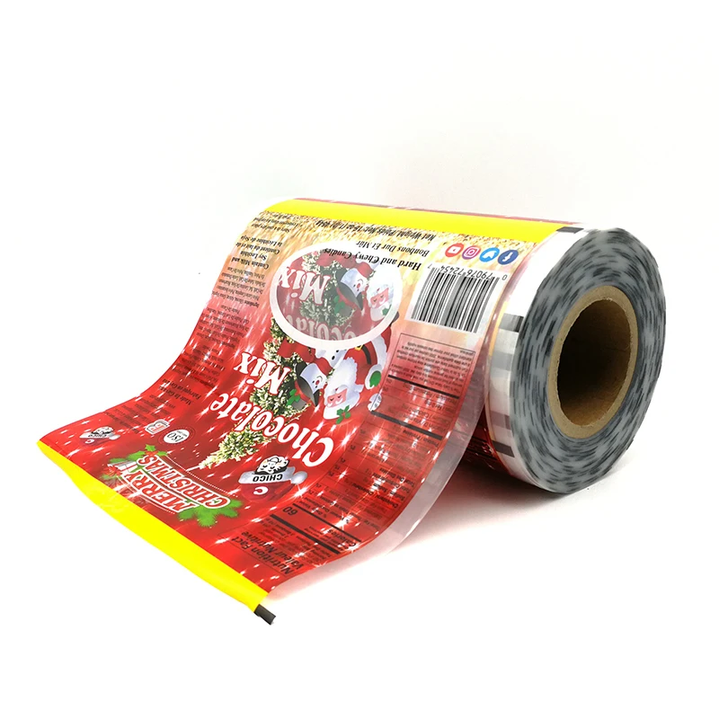 Custom Printed Poly Packaging Bag Food Plastic Packaging Film Roll