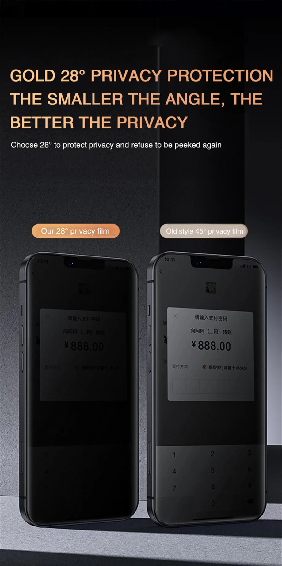 Full Cover Antispy Screen Protector For Iphone 11 12 13 14 15pro Max Privacy Glass For Iphone 7