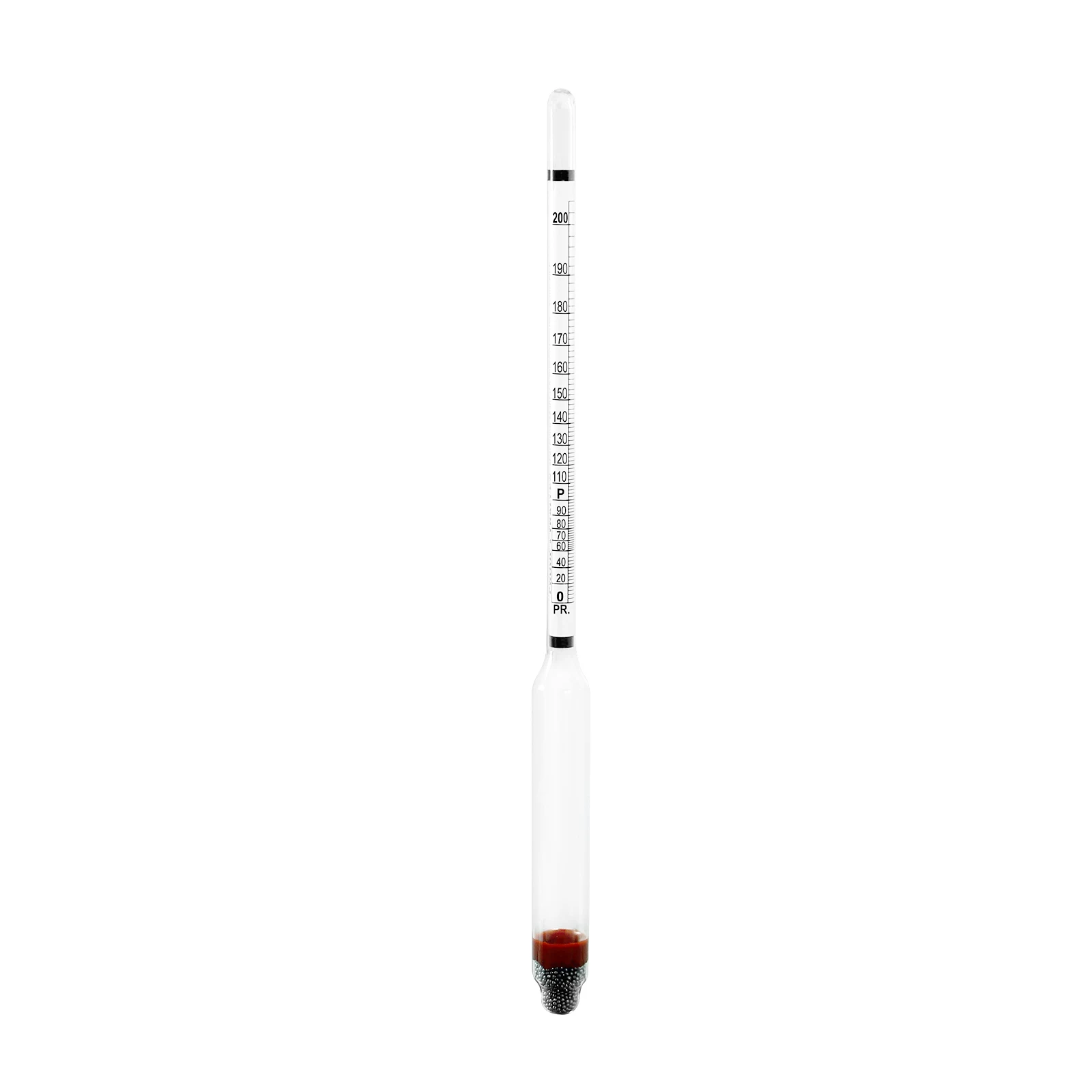 Proof and Tralle Hydrometer alcoholmeter 0100, 0200 Double Scale