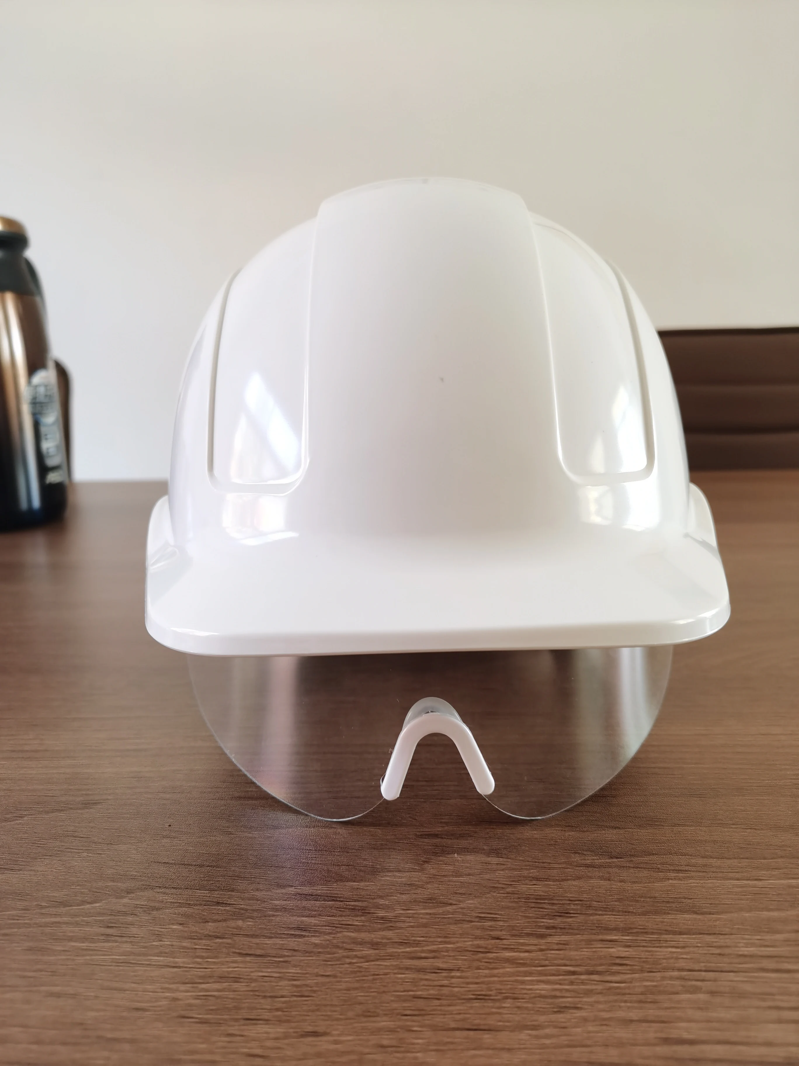 Construction Safety Helmet With Face Shield Ppe Hard Hat Light Buy