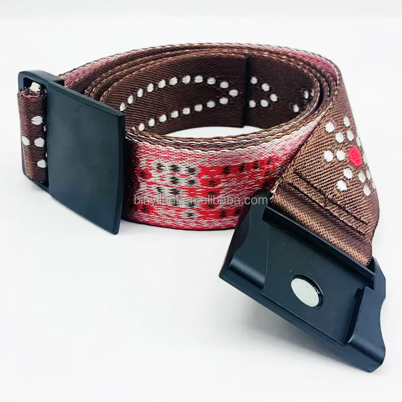 capeesh ベルト 38MM Custom Logo Metal Magnetic Buckle Outdoor Sports Jacquard Ski