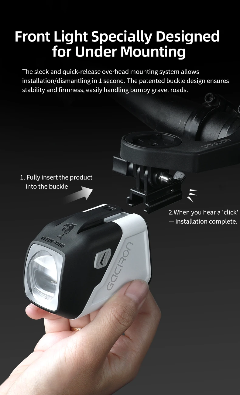 CETUS-1700 Front Bike Light – High/Low Beam, Aerodynamic Aluminum, Wireless Remote, 4200mAh Battery With 6 Brightness Modes