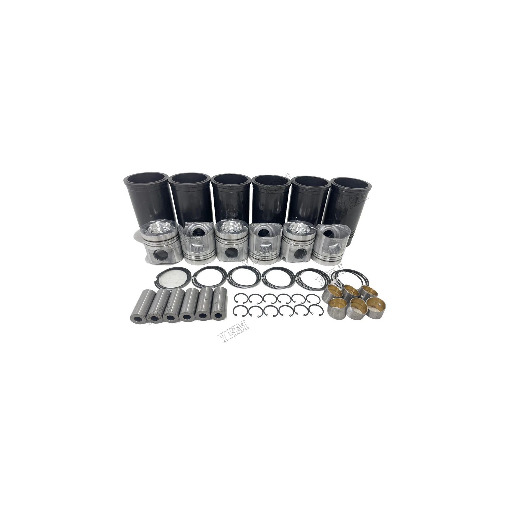 For Komatsu 6D125 Cylinder Liner Kits Machinery Engine Spare Parts