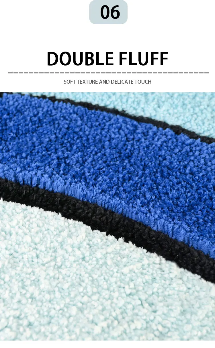 Special Design Soft Shaggy Microfiber Non-slip Bottom Bathroom Mat Thick Microfiber Toilet Bath Mat For Home factory