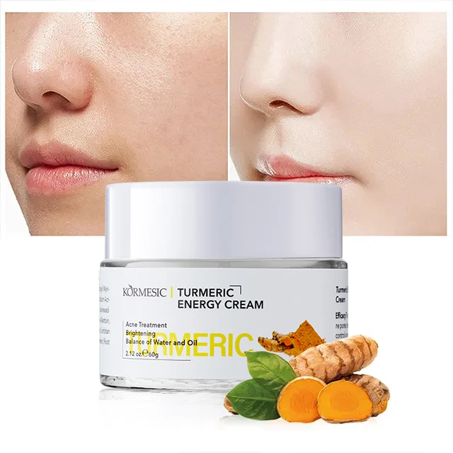 KORMESIC OEM Wholesale Private Label Skin Care Facial Cream Whitening Turmeric Energy Facial Cream
