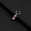 E033-Pink2 (there are ear holes earring)
