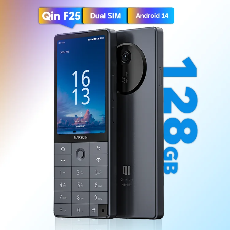 Qin F25 Dual SIM Smartphone with Android 14 and 128GB Storage