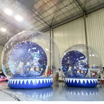 Giant inflatable snow globe photo booth human inflatable Christmas bubble globes for wedding