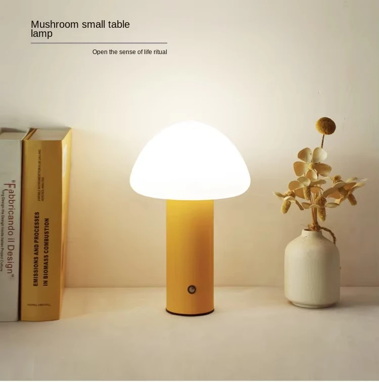 product mushroom shape rechargeable table lamp creative touch bluetooth connectivity clear bar nightlight for bedside  camping-44